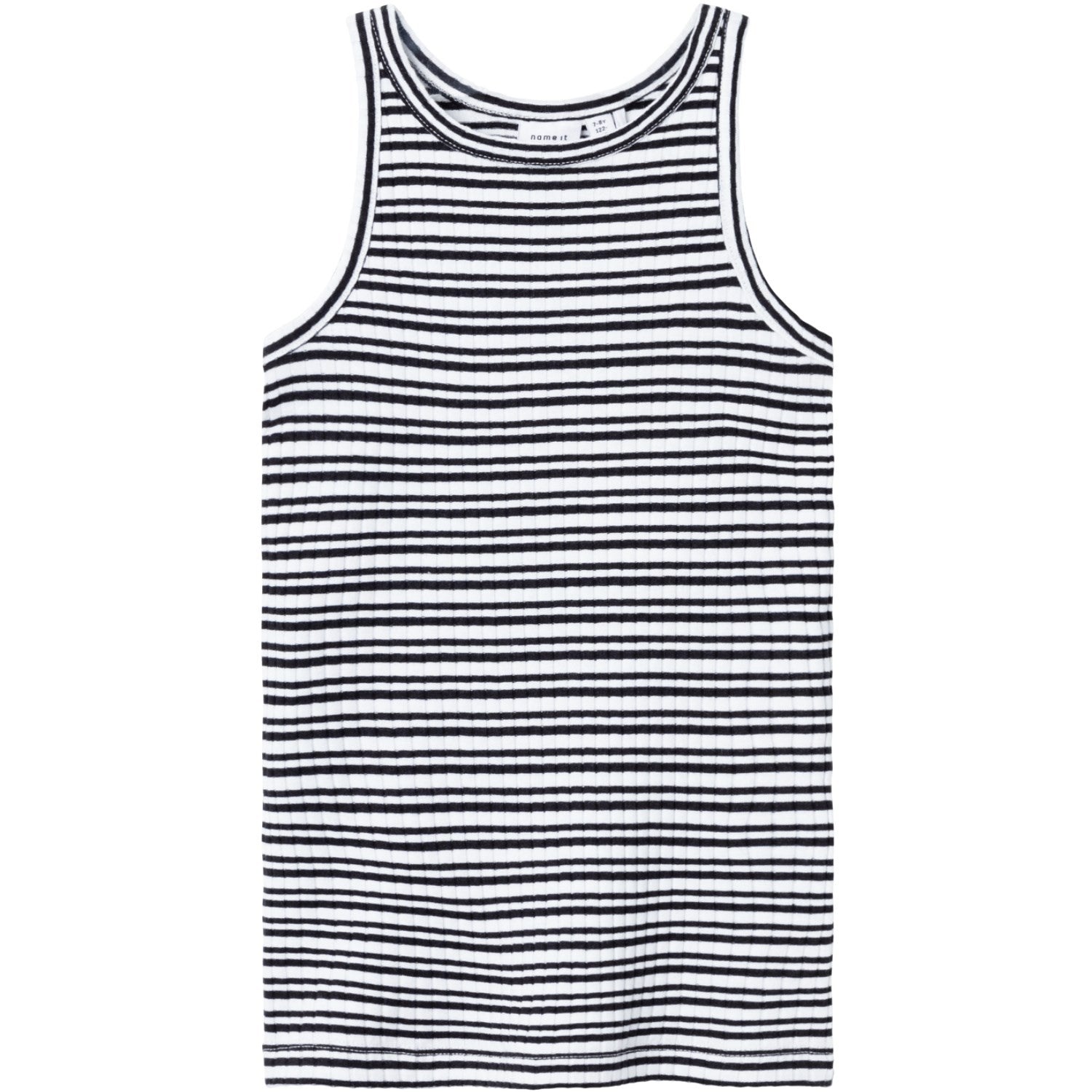 Name It Bright White Black Hobine Tank Top - Str. 134/140