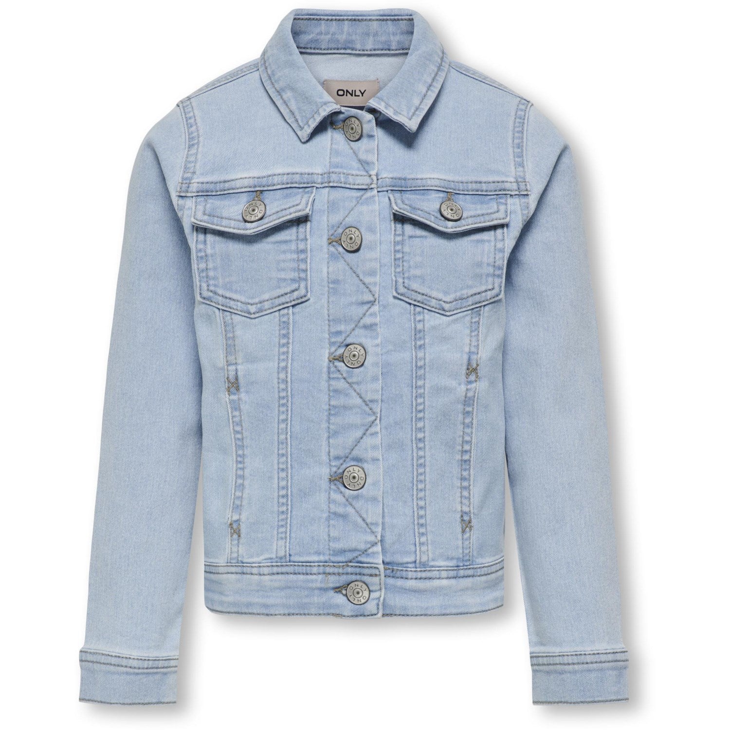 Kids ONLY Light Blue Denim Sara Denim Jakke Noos - Str. 140