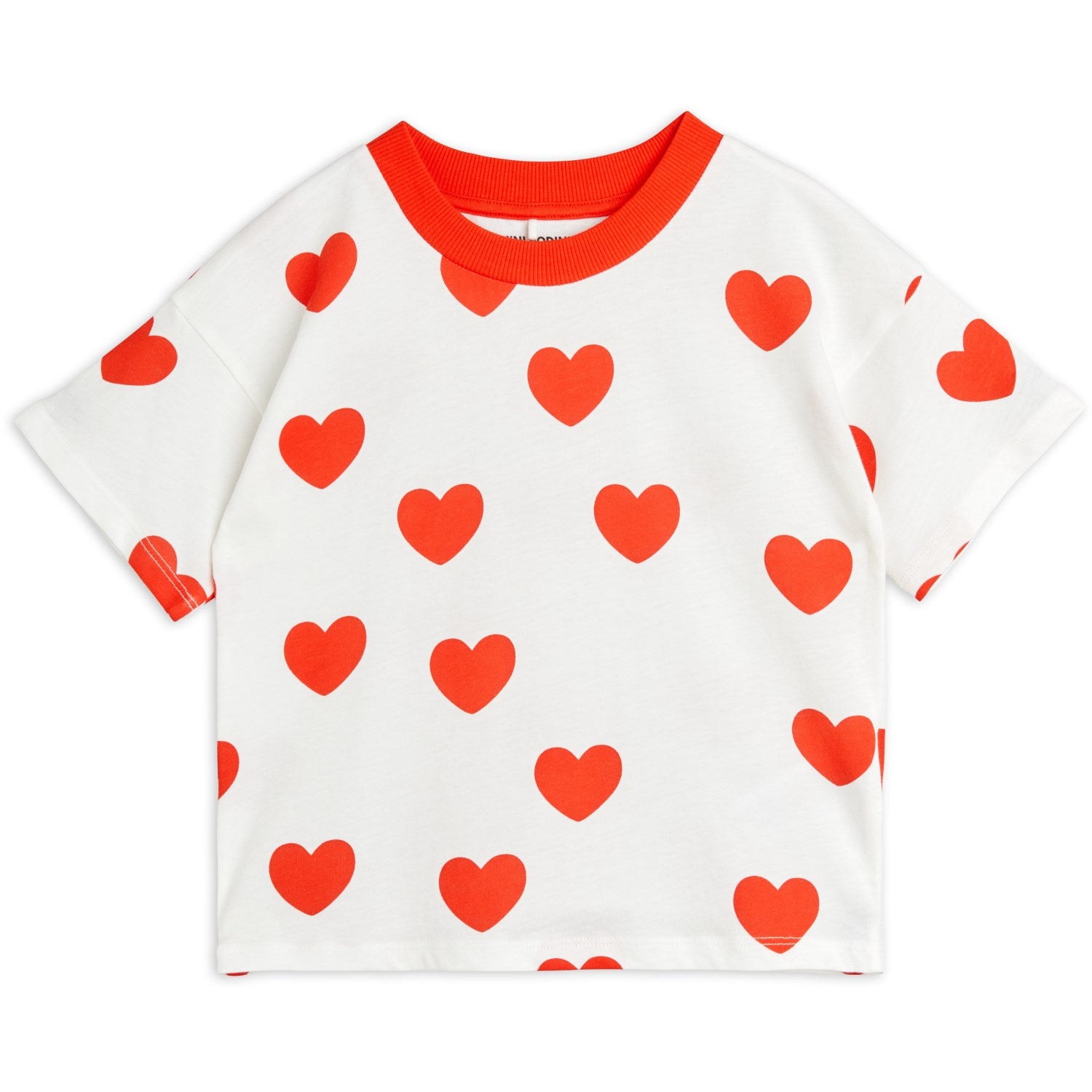 Mini Rodini Red Hearts AOP T-Shirt - Str. 128/134 cm