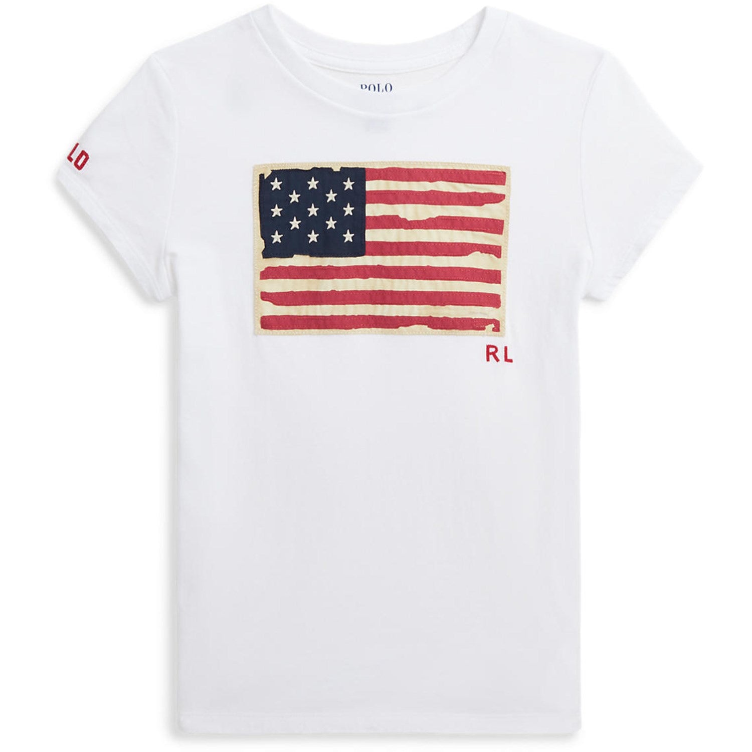 Polo Ralph Lauren White T-Shirt - Str. S/7 år