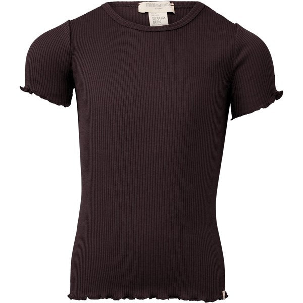 Minimalisma Blomst T-shirt Dark Brown Cacao - Str. 4-5 år