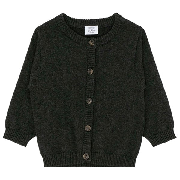 Hust & Claire Baby Dark Grey Melange Clyde Cardigan NOOS - Str. 74