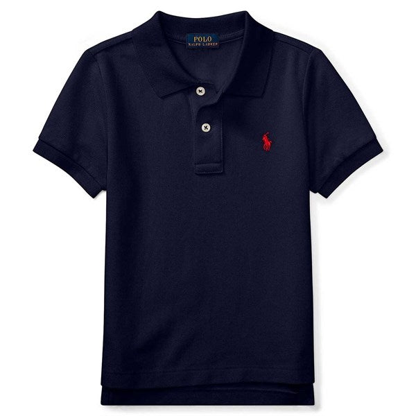 Polo Ralph Lauren Boy Short Sleeved Polo Refined Navy - Str. 14-16 år