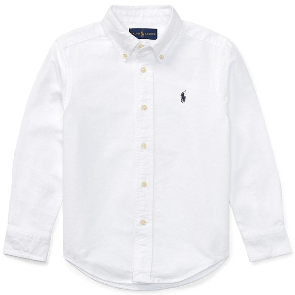 Polo Ralph Lauren Boy Slim Fit Skjorte White - Str. 7 år