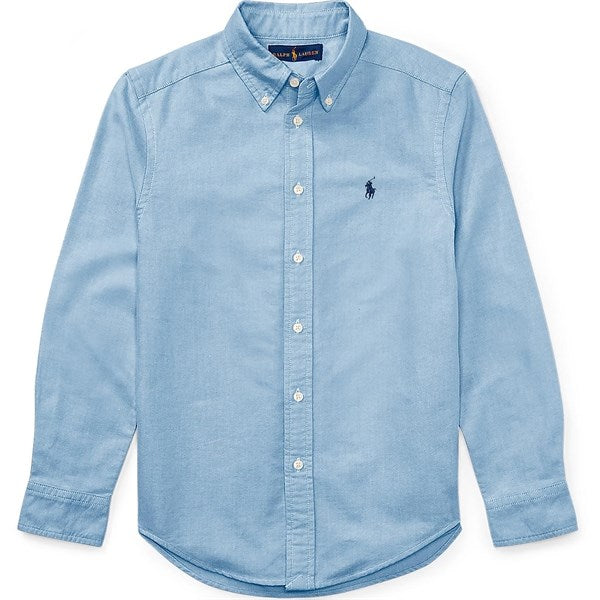 Polo Ralph Lauren Boy Long Sleeved Shirt Blue - Str. 20 år