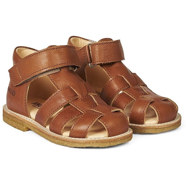 Angulus Begyndersandal M. Velcrolukning Cognac - Str. 21