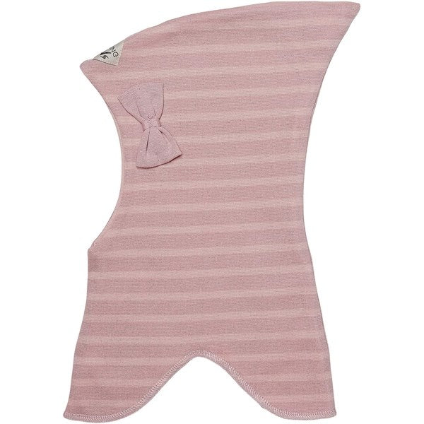 Racing Kids Elefanthue Top Sløjfe 2-lags Stripe Cameo Rose / Dusty Rose - Str. L/4-6 år