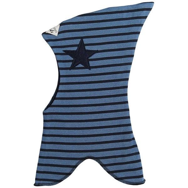 Racing Kids Top Elefanthue 2-lags Dark Navy / Dusty Blue - Str. XS/3-9 mdr