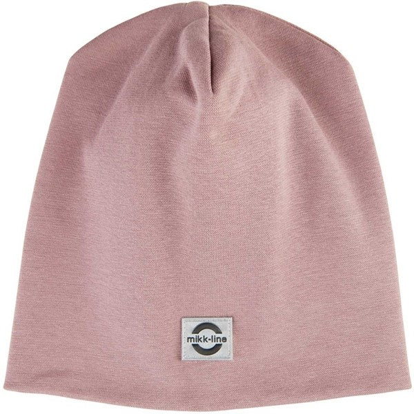 Mikk-Line Beanie Bomuld Adobe Rose - Str. 86-92