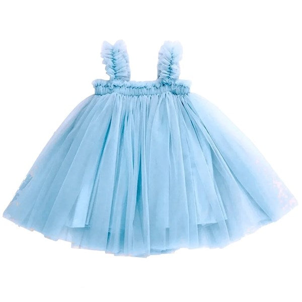 Dolly by Le Petit Tom Tutu Kjole Beach Cover Up Ballet Blue - Str. 1-3 år/P