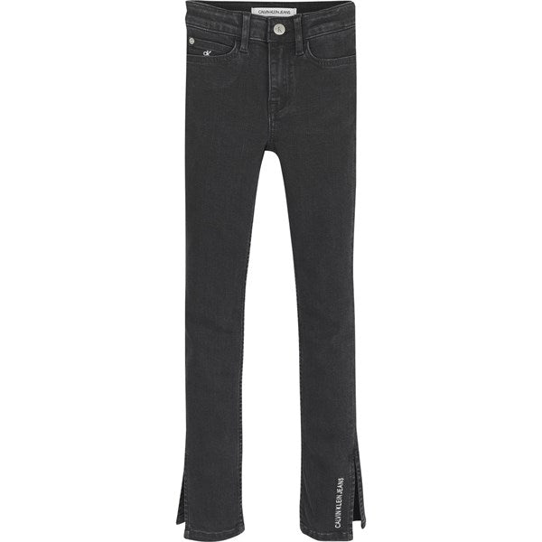 Calvin Klein Skinny Split Jeans Soft Black - Str. 14 år