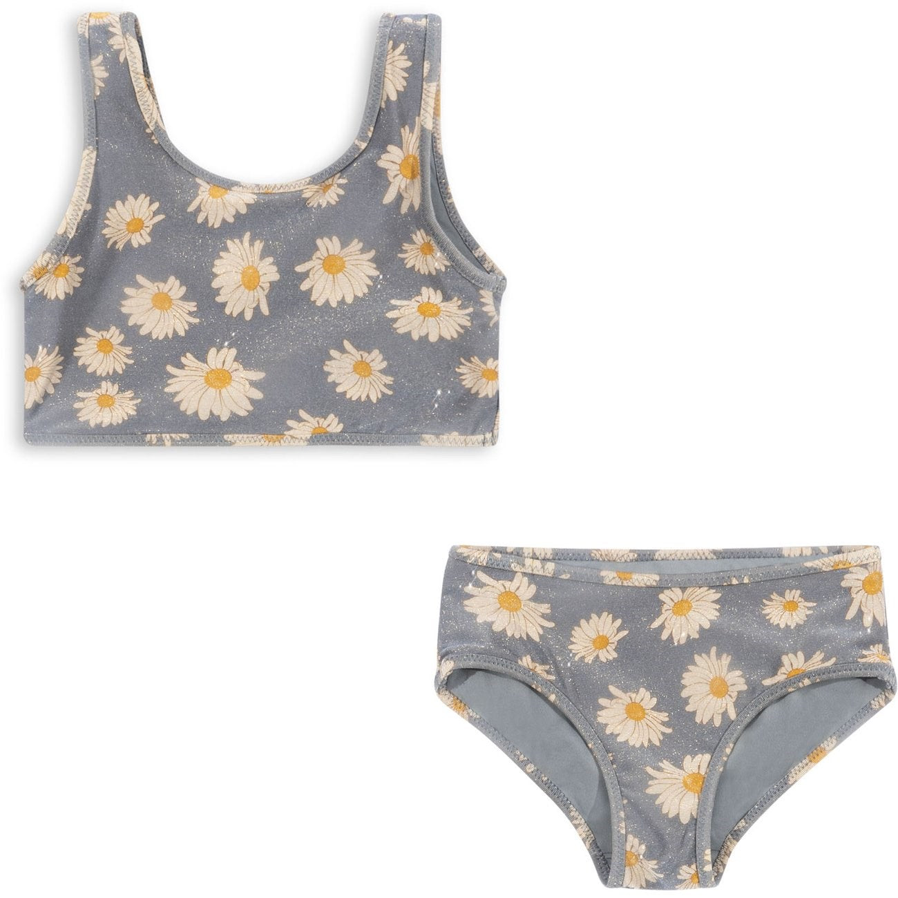 Konges Sløjd Jade Bikini Daisy Blue - Str. 7-8 år