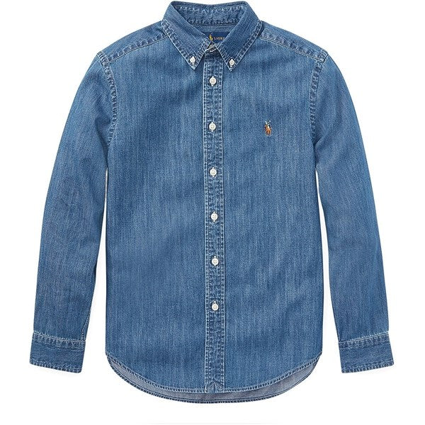 Polo Ralph Lauren Skjorte Blue - Str. 2 år