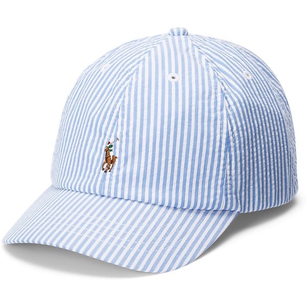 Polo Ralph Lauren Boy Cap Blue White - Str. 2-4 år