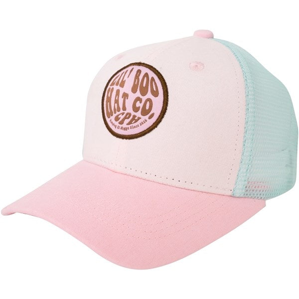 Lil' Boo Trucker Cap Pink/Turquoise - Str. S