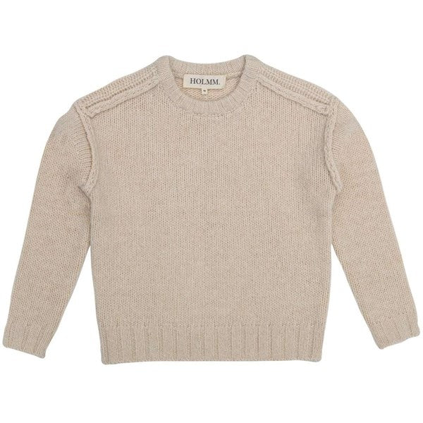 HOLMM White Scott Madsen Uld Pullover - Str. 6 år