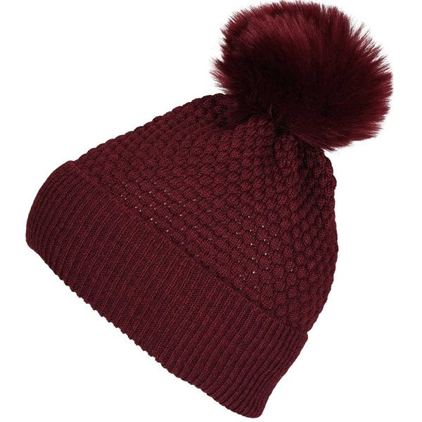 MP Chunky Oslo Beanie M. Pelskvast Wine Red 97501-1451 - Str. 51-53 cm