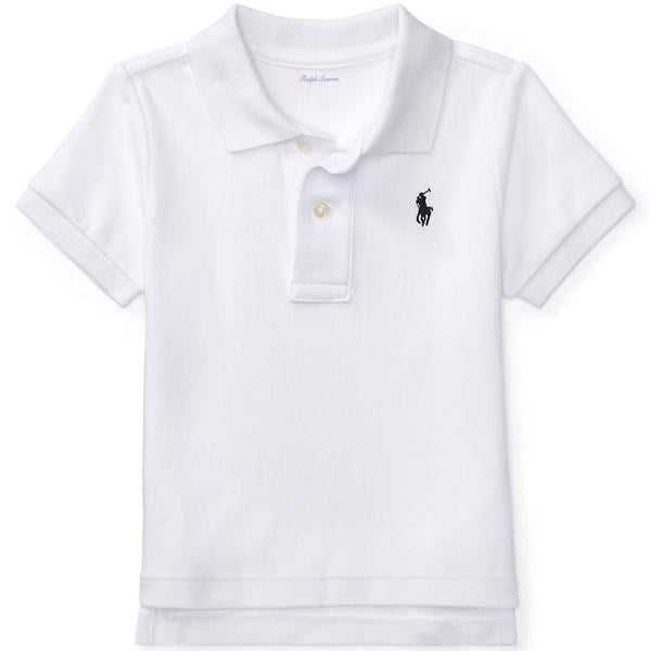 Ralph Lauren Baby Boy Polo T-Shirt White - Str. 9 mdr