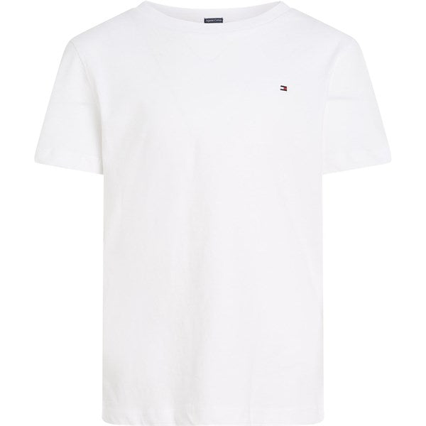 Tommy Hilfiger Boy Basic CN T-Shirt Bright White - Str. 164 cm/14 år