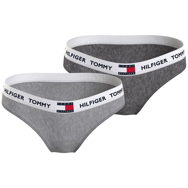 Tommy Hilfiger Bikini 2-pak Medium Grey/Dark Grey - Str. 8-10 år
