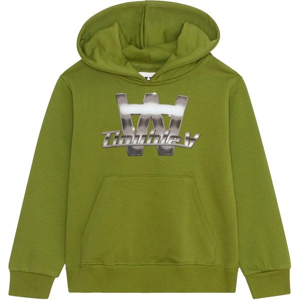 Wood Wood Fatique Green Izzy Chrome Combo Hoodie - Str. 5-6 år