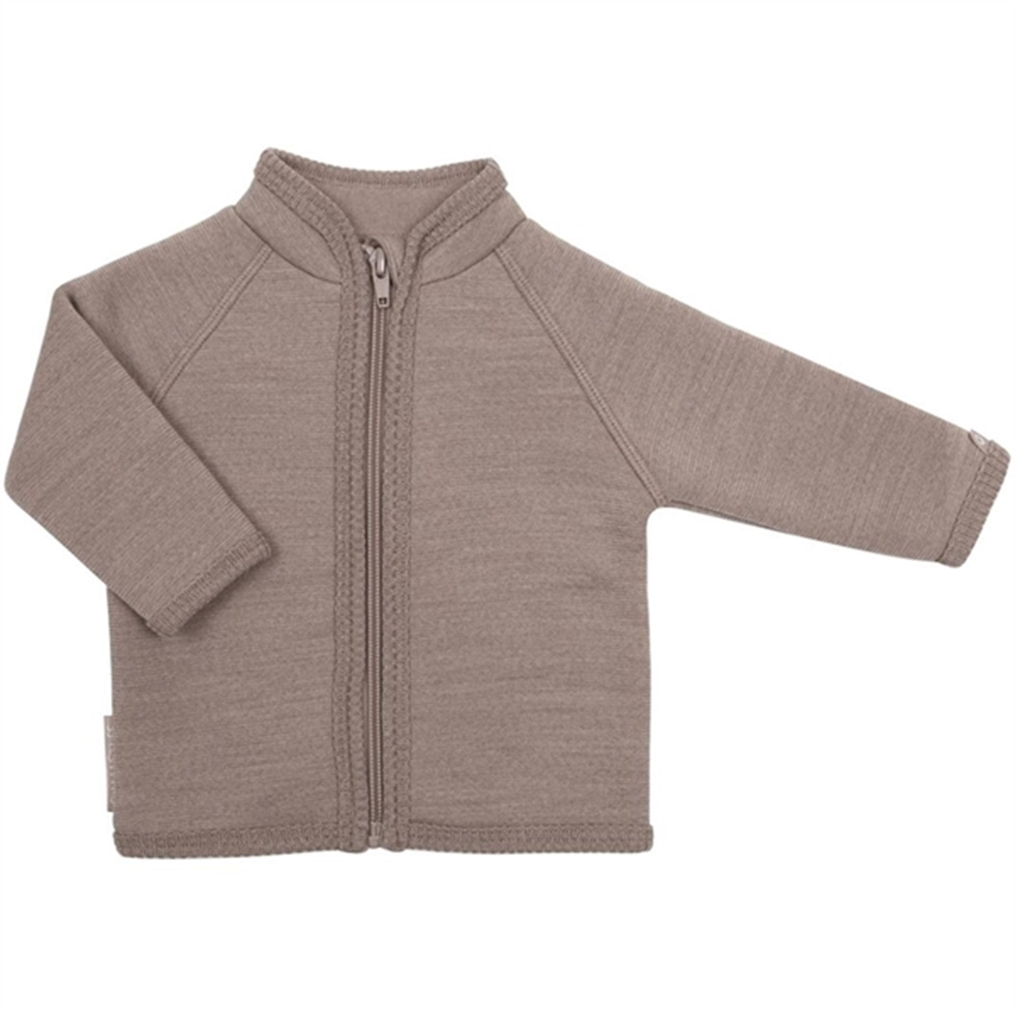 Smallstuff Uld Cardigan med Lynlås Soft Powder - Str. 80/86