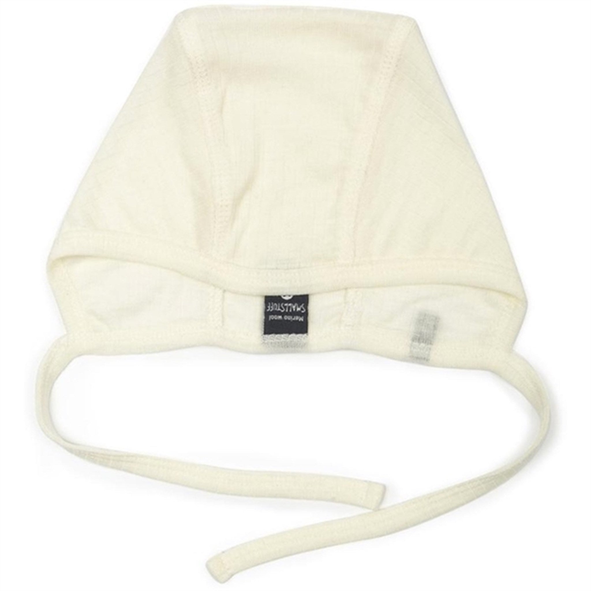 Smallstuff Uld Drop Needle Baby Hjelm Off White - Str. 62-68