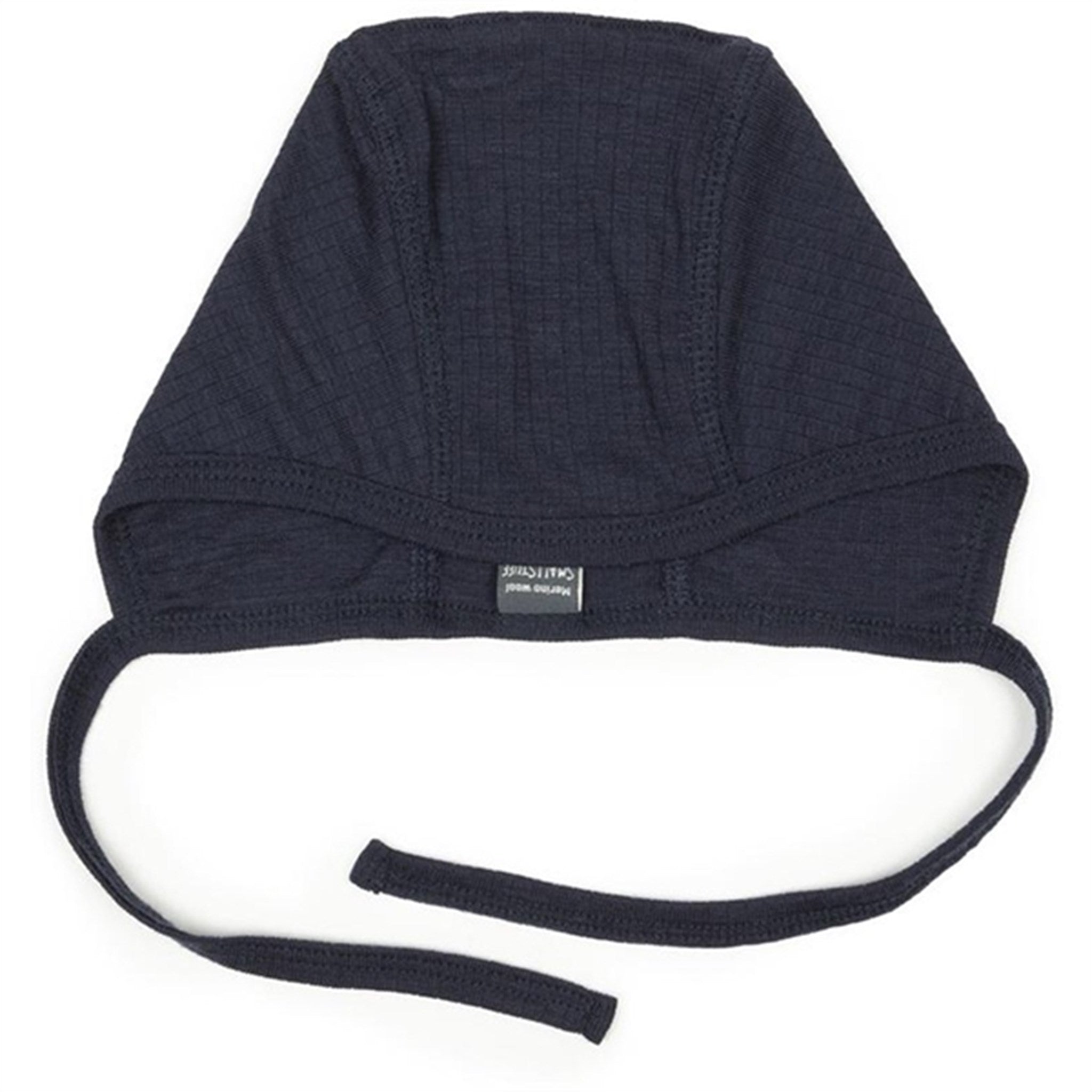 Smallstuff Uld Drop Needle Baby Hjelm Navy - Str. 80/86