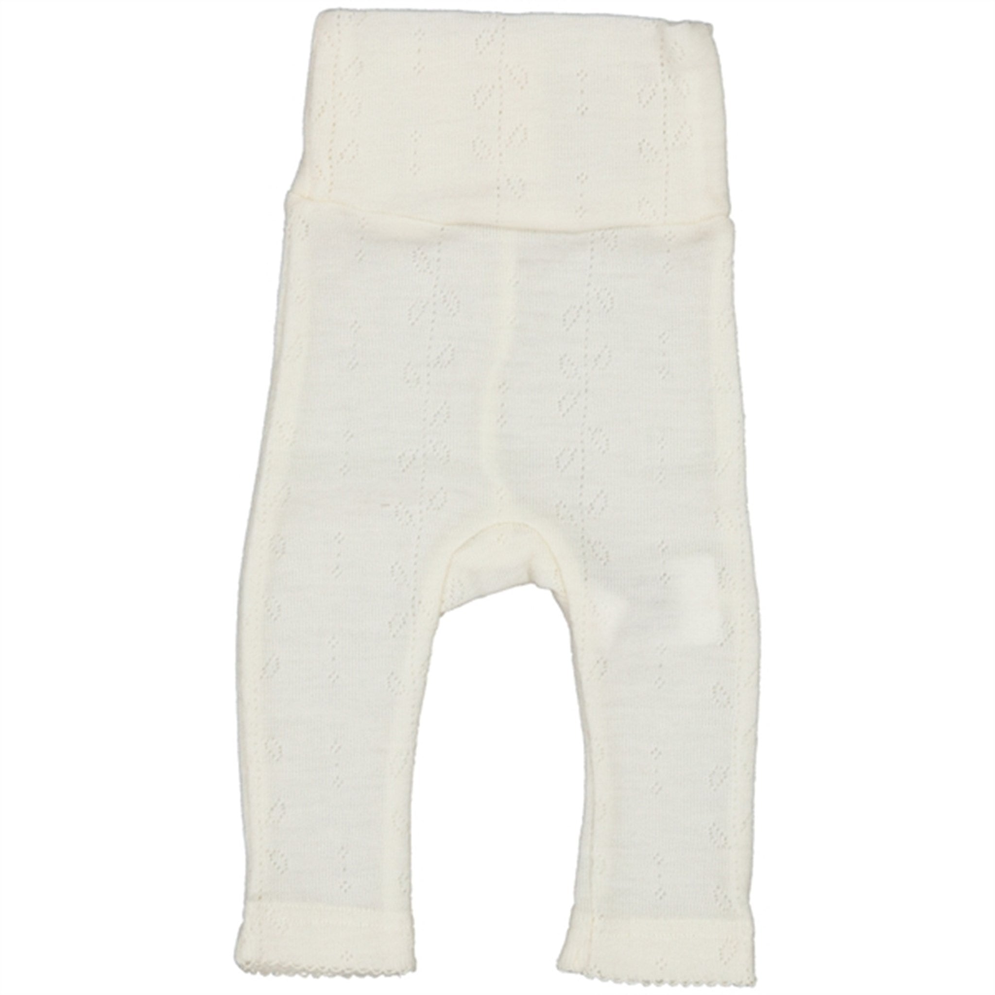 MarMar Wool Pointelle Natural New Born Piva Bukser - Str. 9 mdr/74 cm