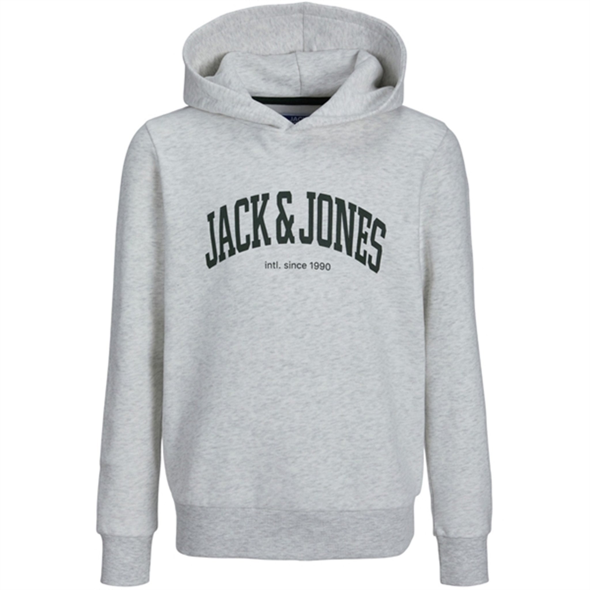 Jack & Jones Junior White Melange Josh Sweat Hoodie - Str. 152