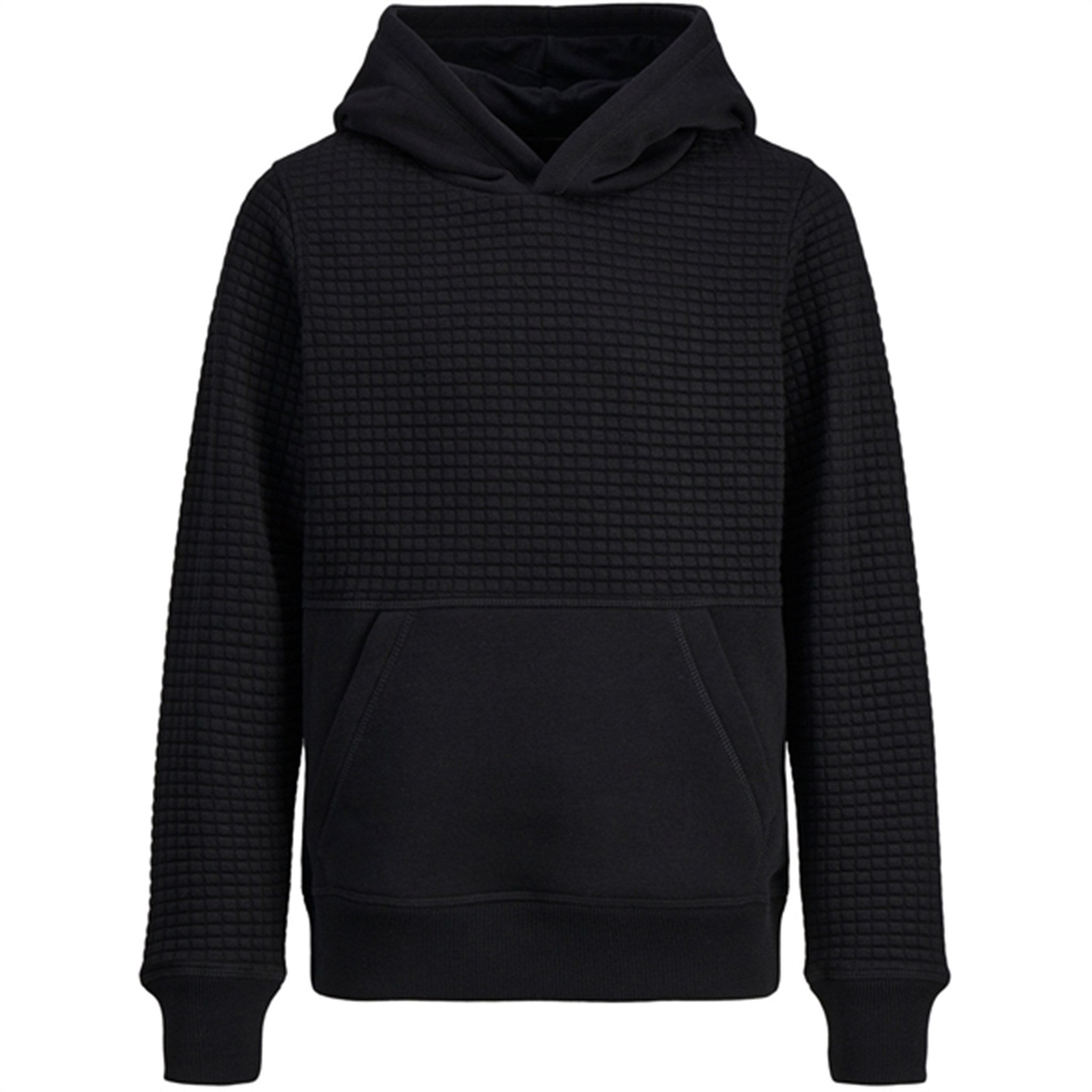 Jack & Jones Junior Black Structure Sweat Hoodie - Str. 128