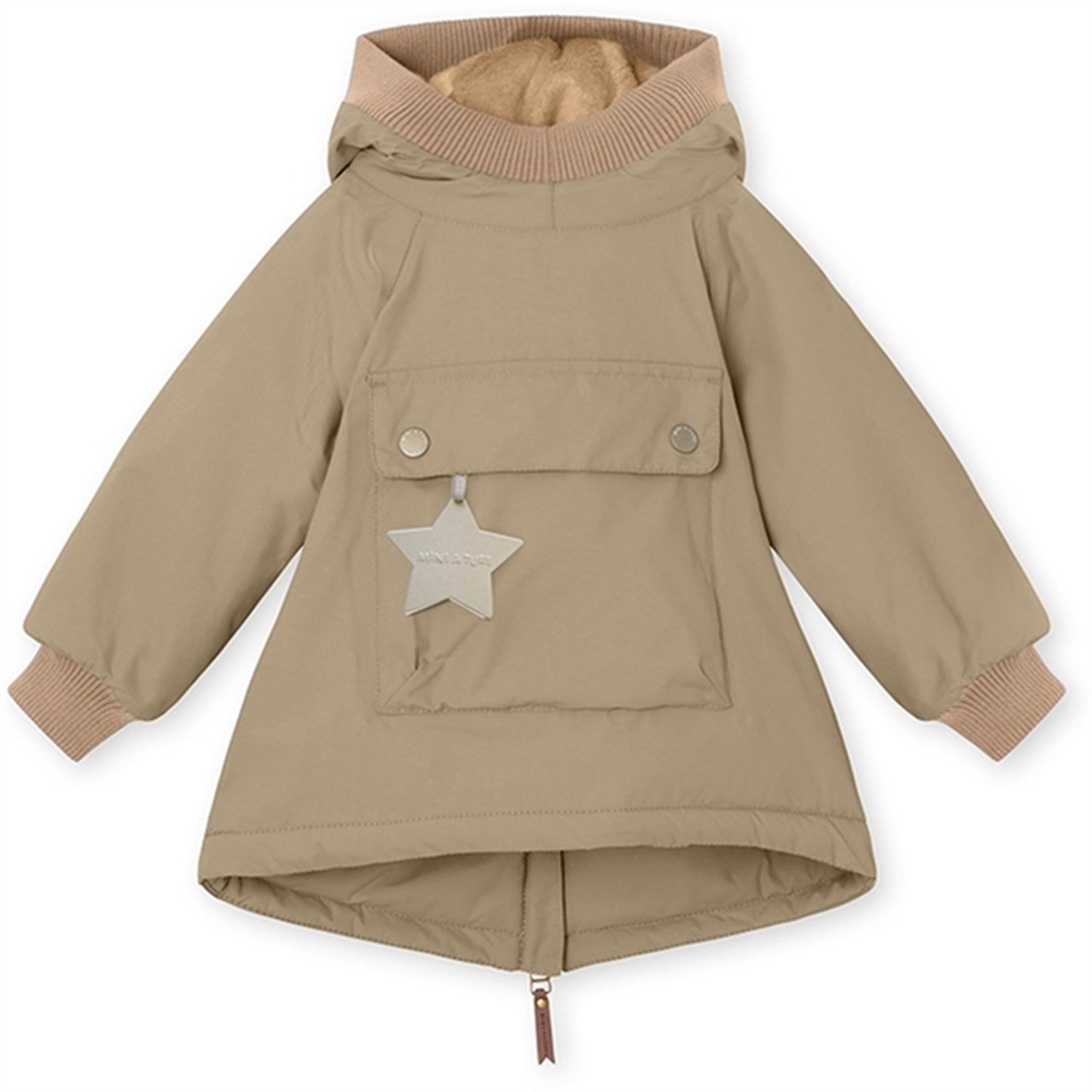 MINI A TURE Baby Wen Anorak Savannah Tan - Str. 9 mdr/74 cm