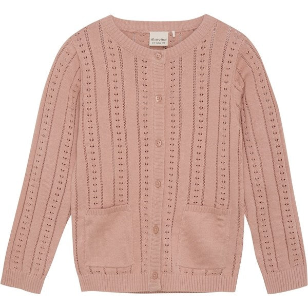 Minymo Peach Beige Cardigan Strik - Str. 86