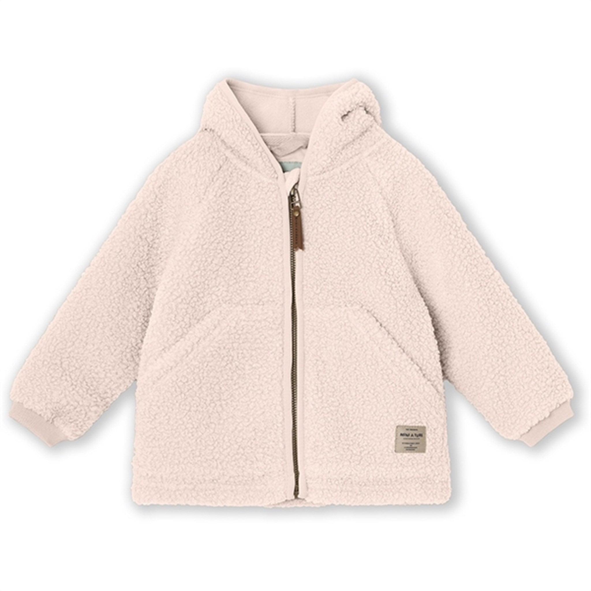 MINI A TURE LIFF Teddy Fleece Jakke Mauve Chalk - Str. 4 år/104 cm