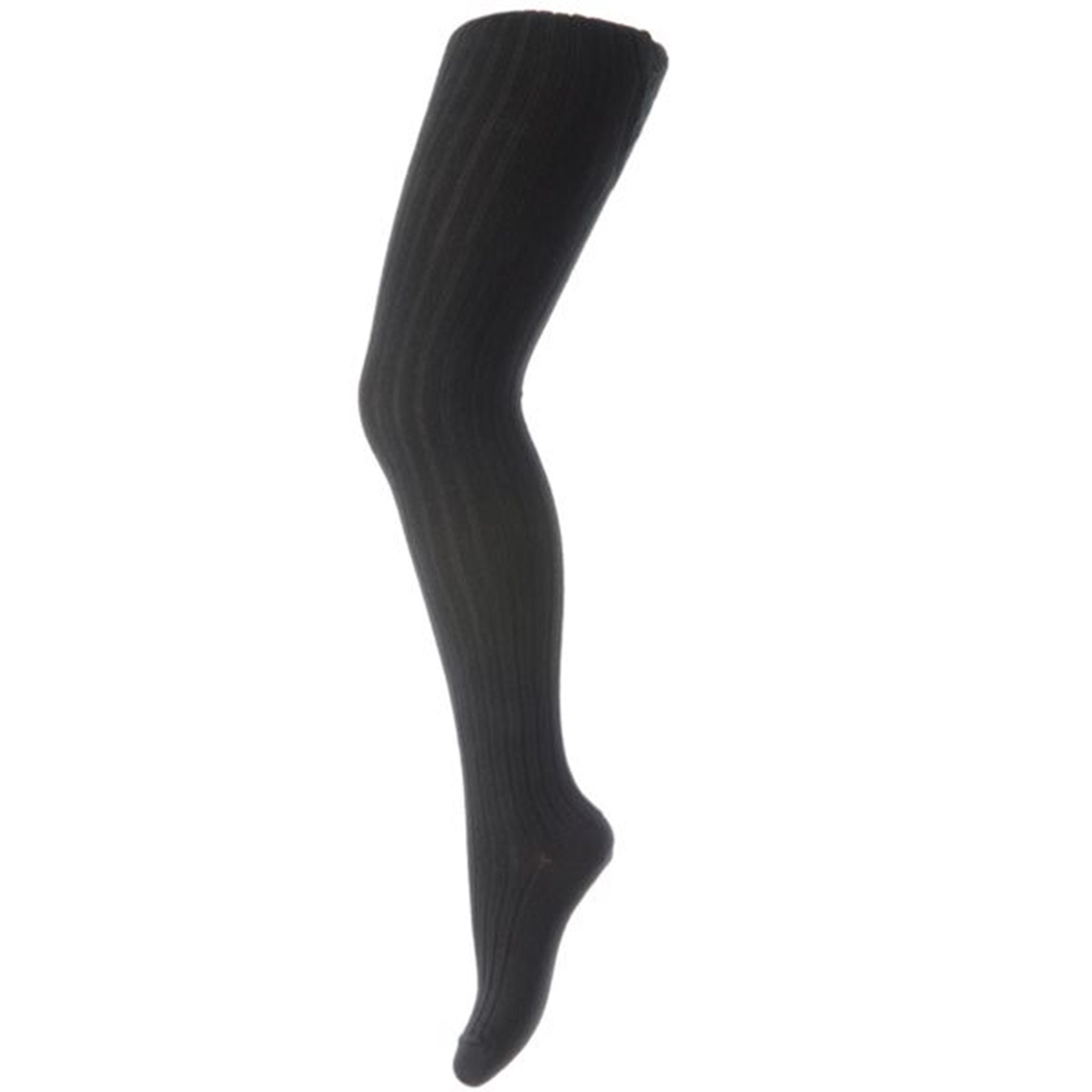 MP 130 Cotton Rib Tights 08 Black - Str. 14-16 år/160 cm