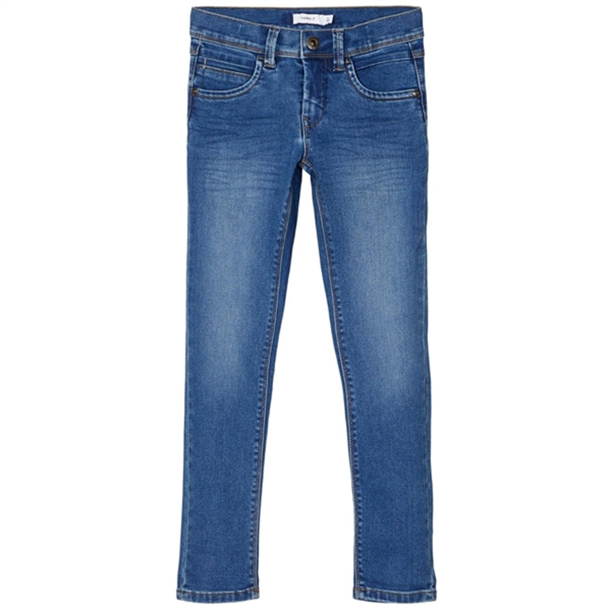 Name it Medium Blue Denim Silas Slim Jeans Noos - Str. 128