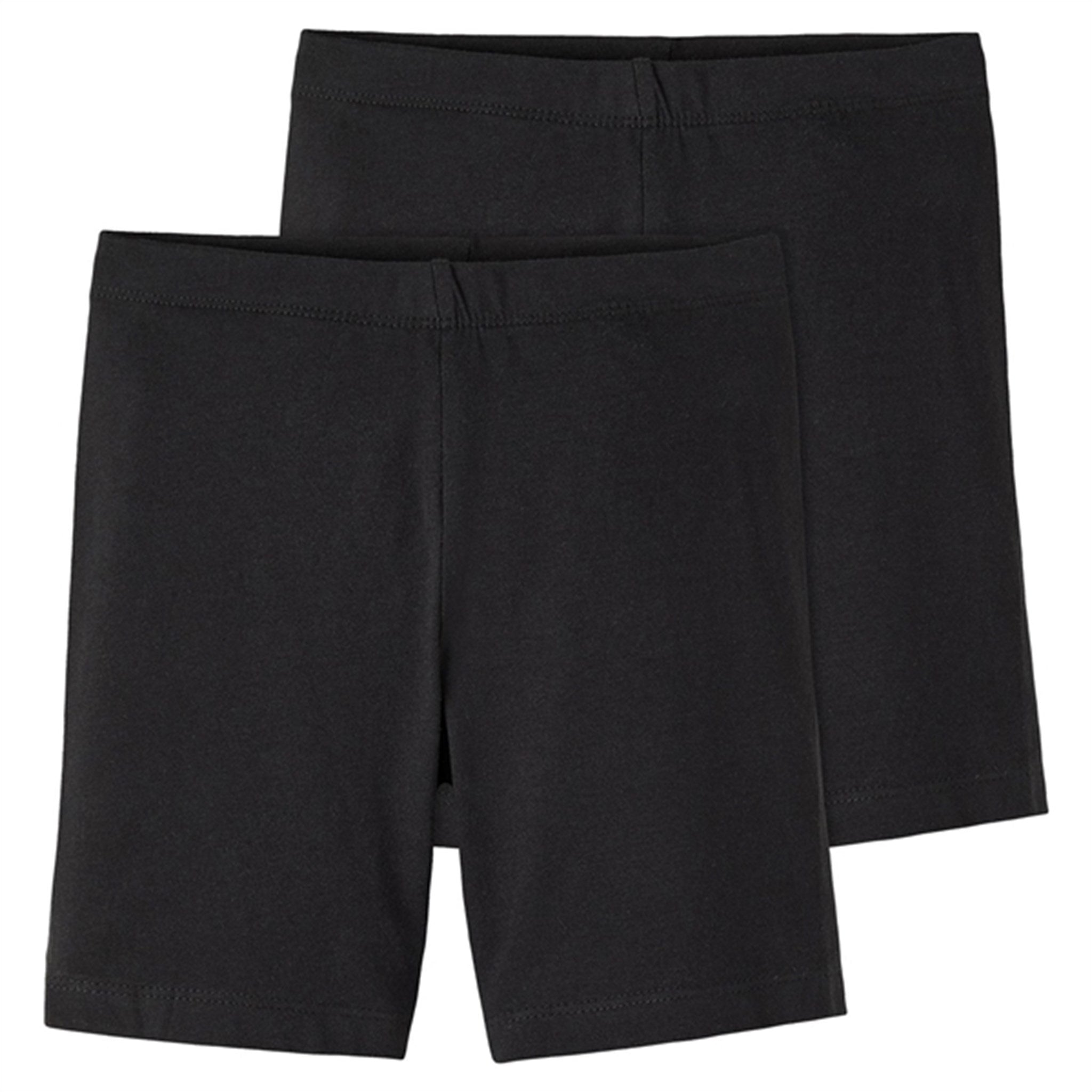 Name it Black Vivian Solid Korte Leggings Shorts 2-pak Noos - Str. 122-128