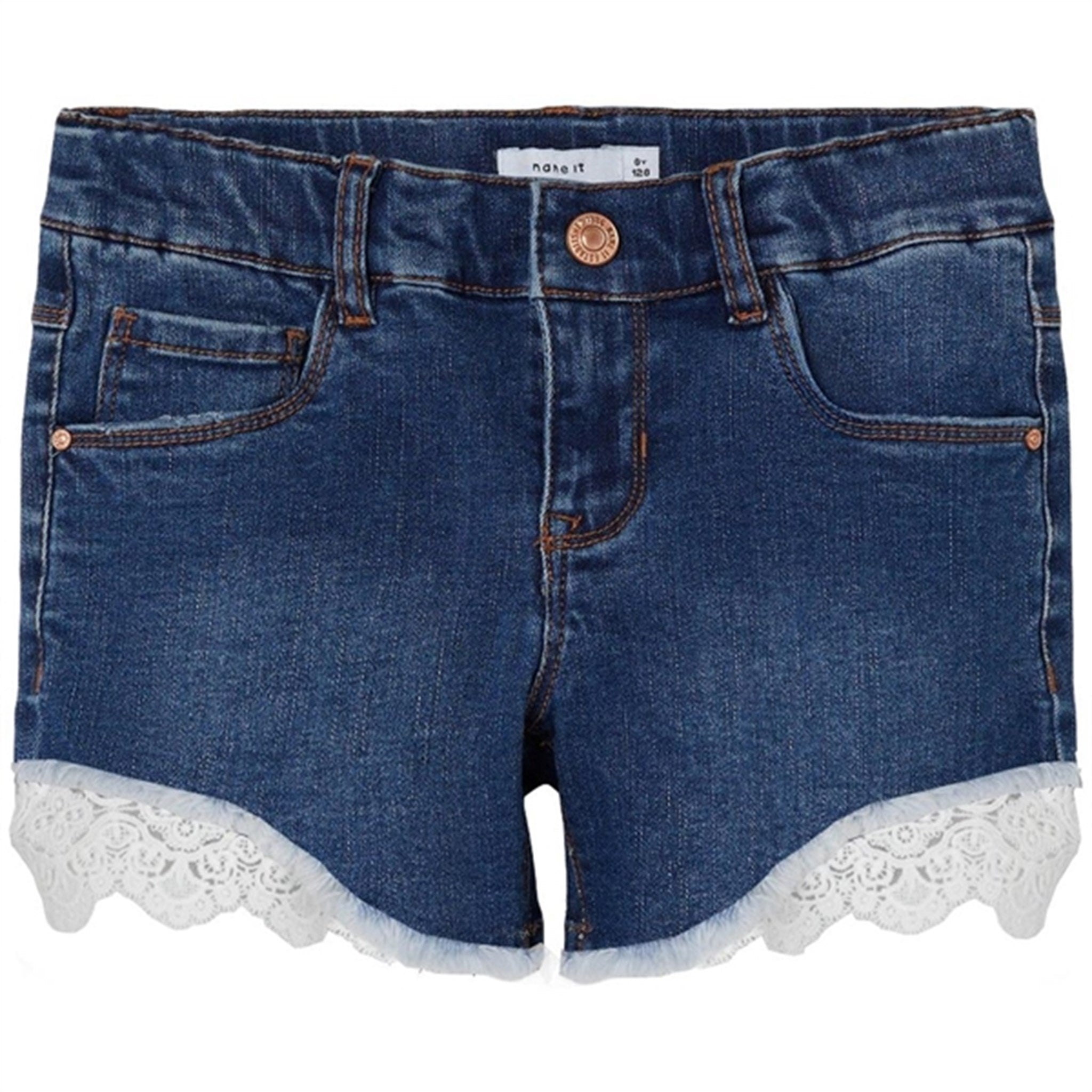 Name it Dark Blue Denim Salli Slim Denim Shorts Noos - Str. 122