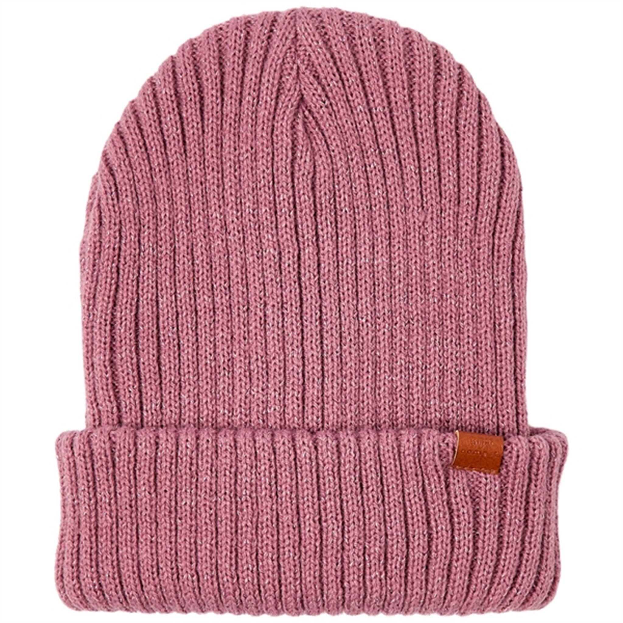 Name it Wistful Mauve Milan Glitter Strik Beanie - Str. 48/49