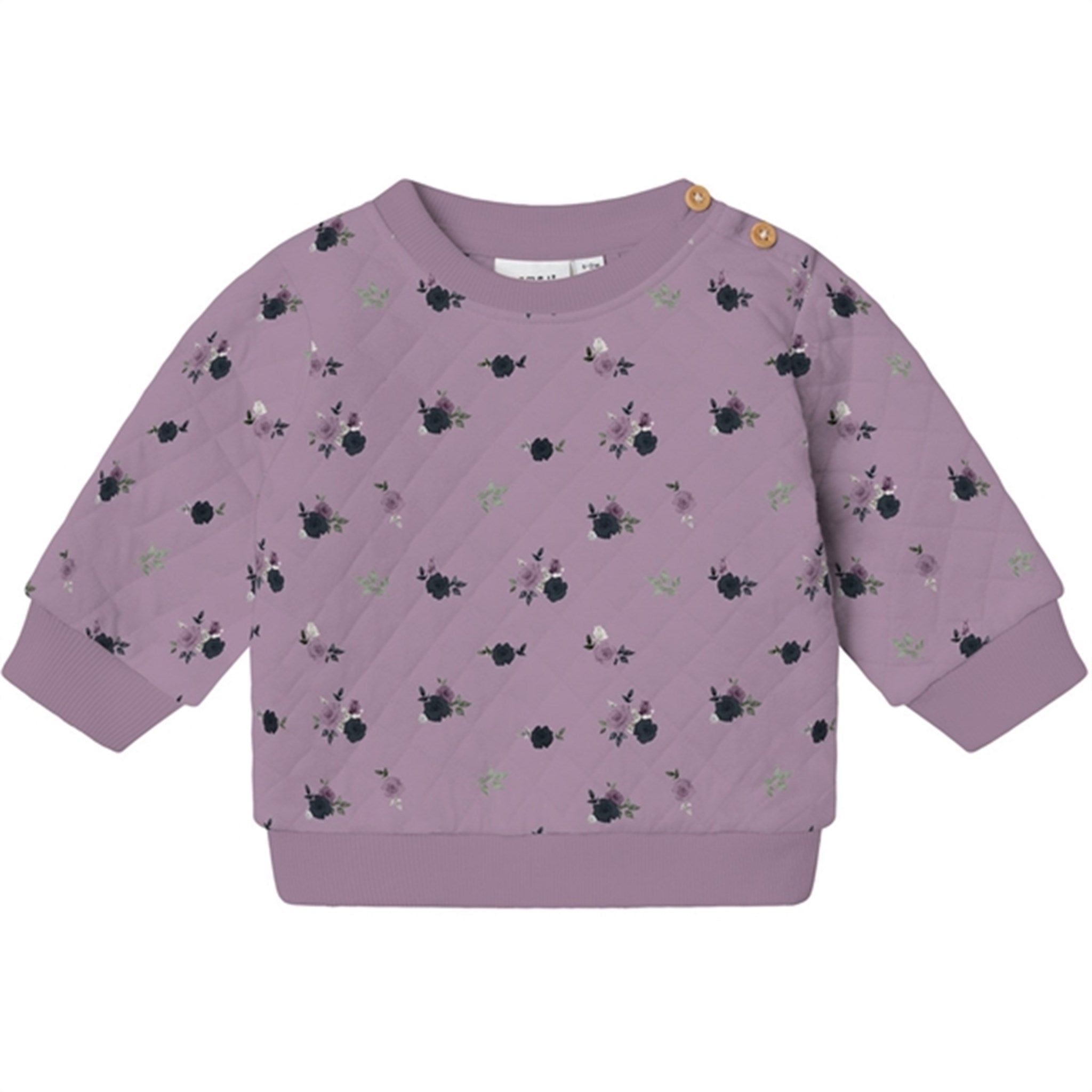 Name it Lavender Mist Rayia Quiltet Bluse - Str. 50