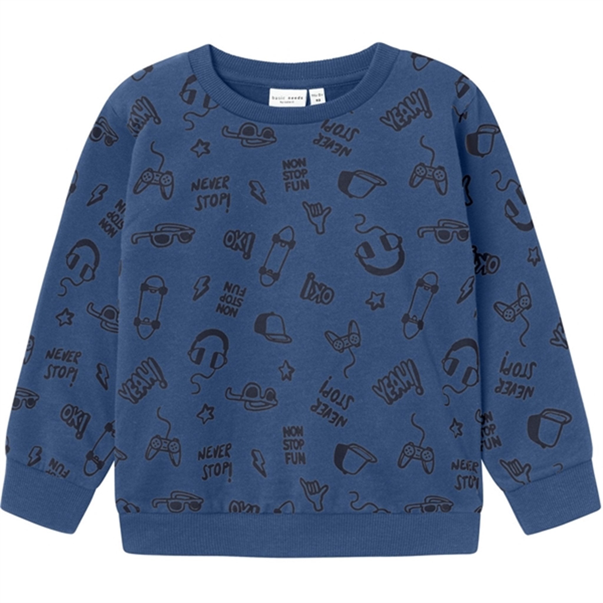 Name it Bijou Blue Vifelix Sweatshirt - Str. 110
