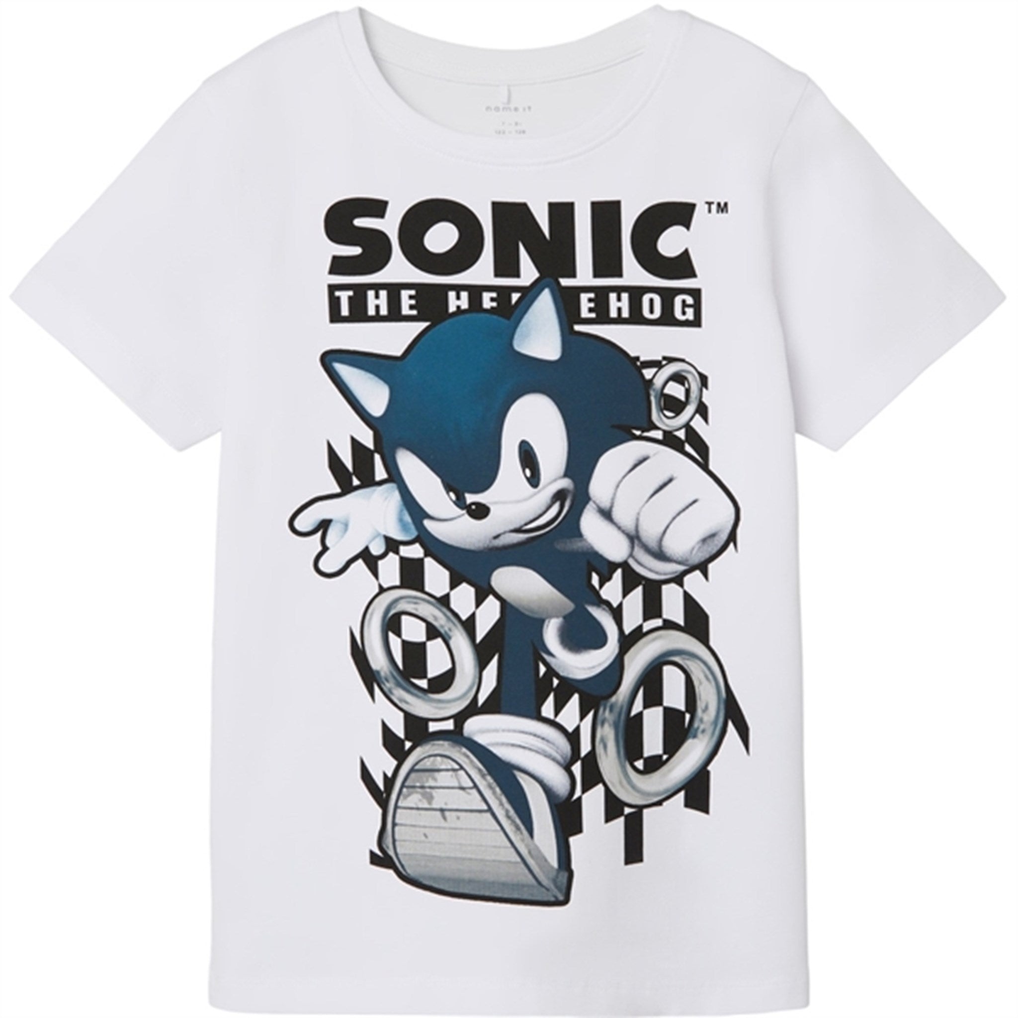 Name it Bright White Nodin Sonic T-Shirt - Str. 146/152