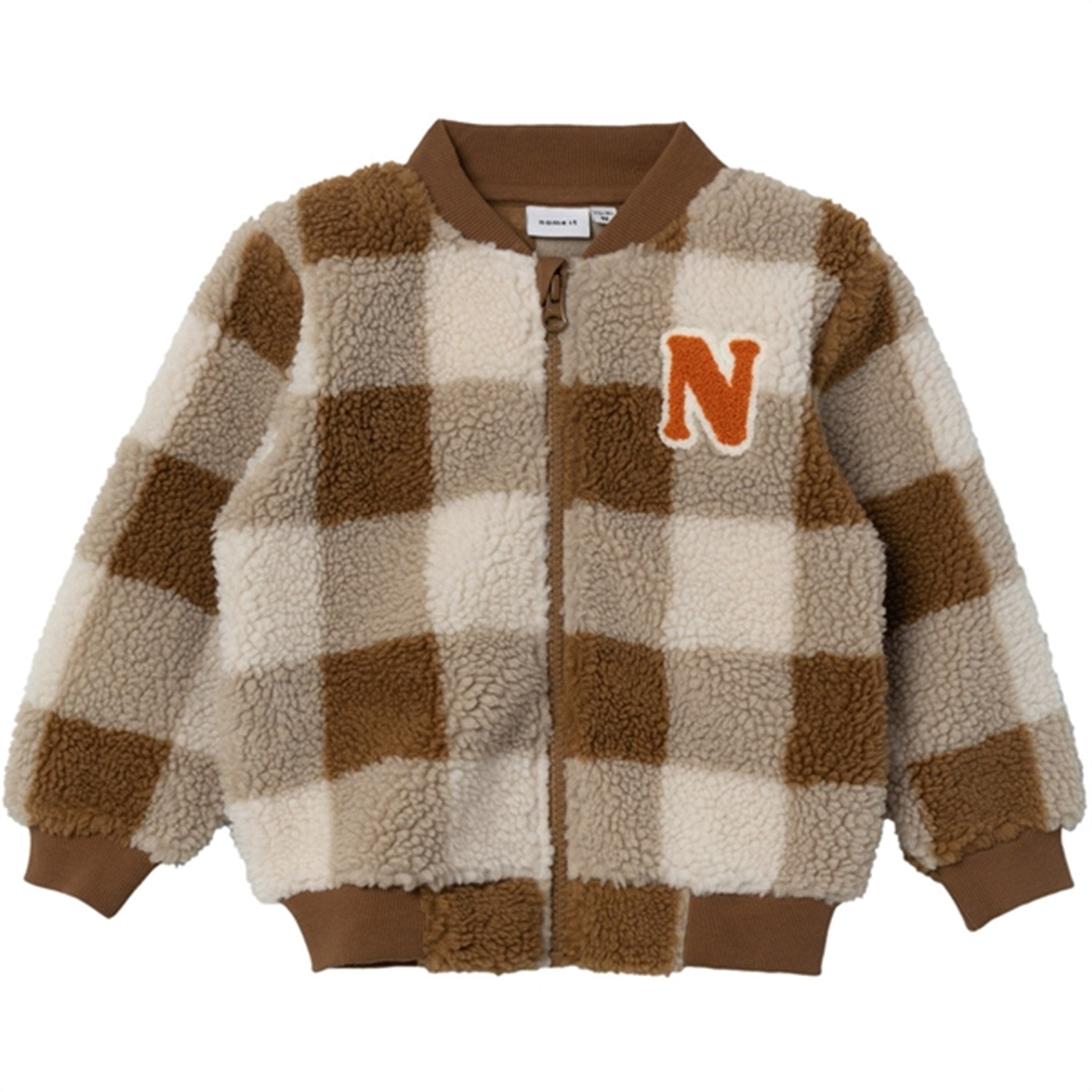 Name it Bone Brown Safi Teddy Cardigan - Str. 104