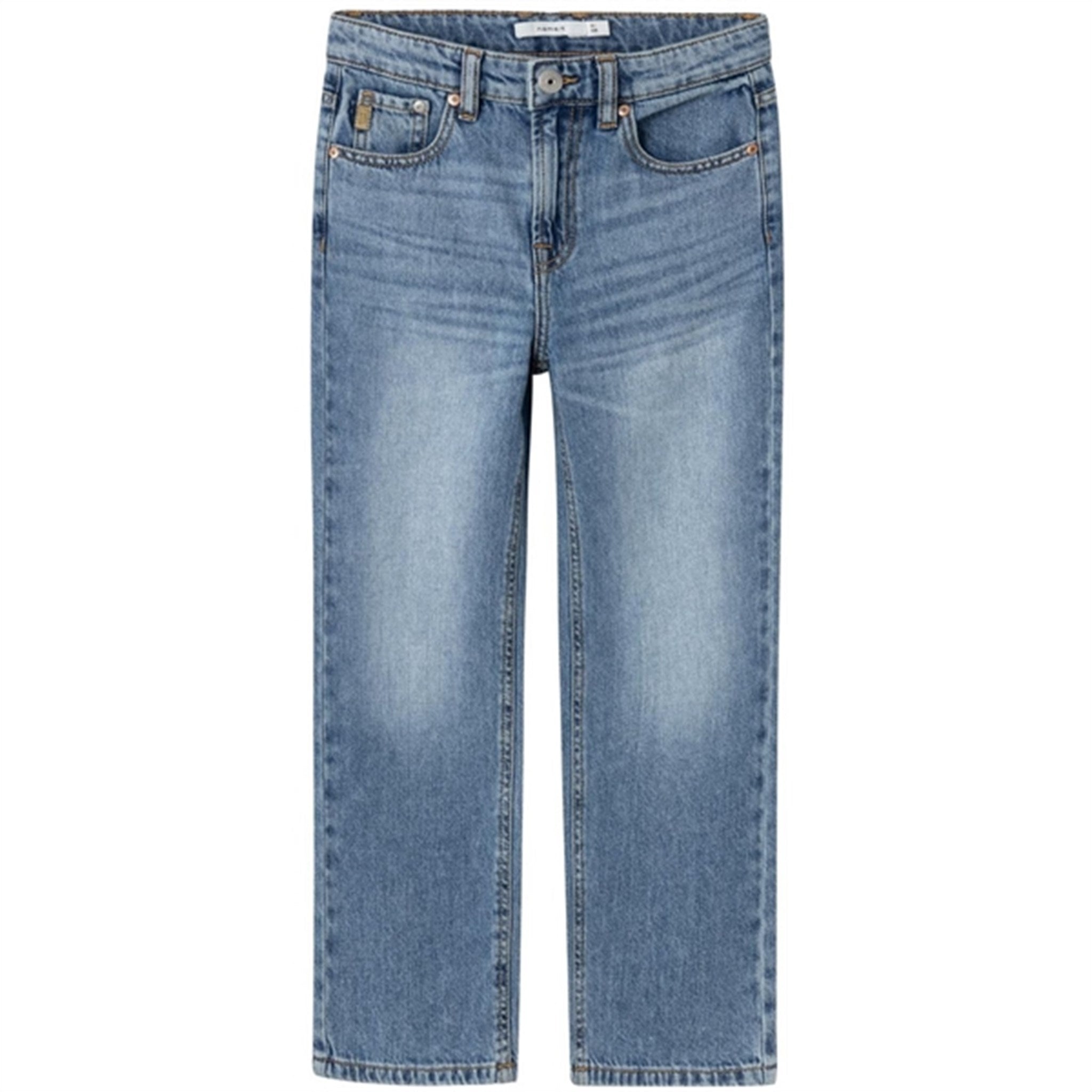 Name it Medium Blue Denim Ryan Straight Jeans Noos - Str. 134