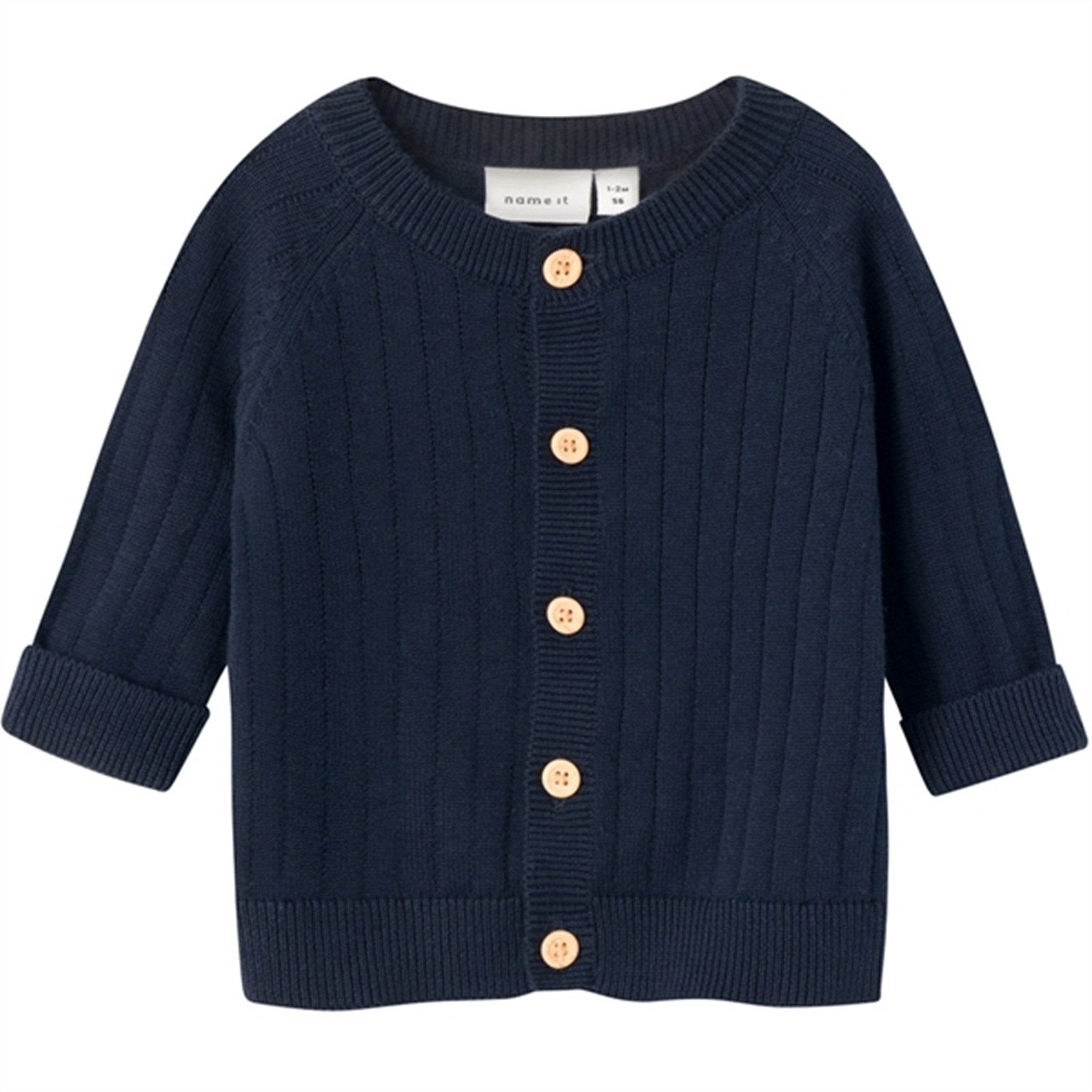 Name it Dark Sapphire Theodor Strik Cardigan - Str. 56