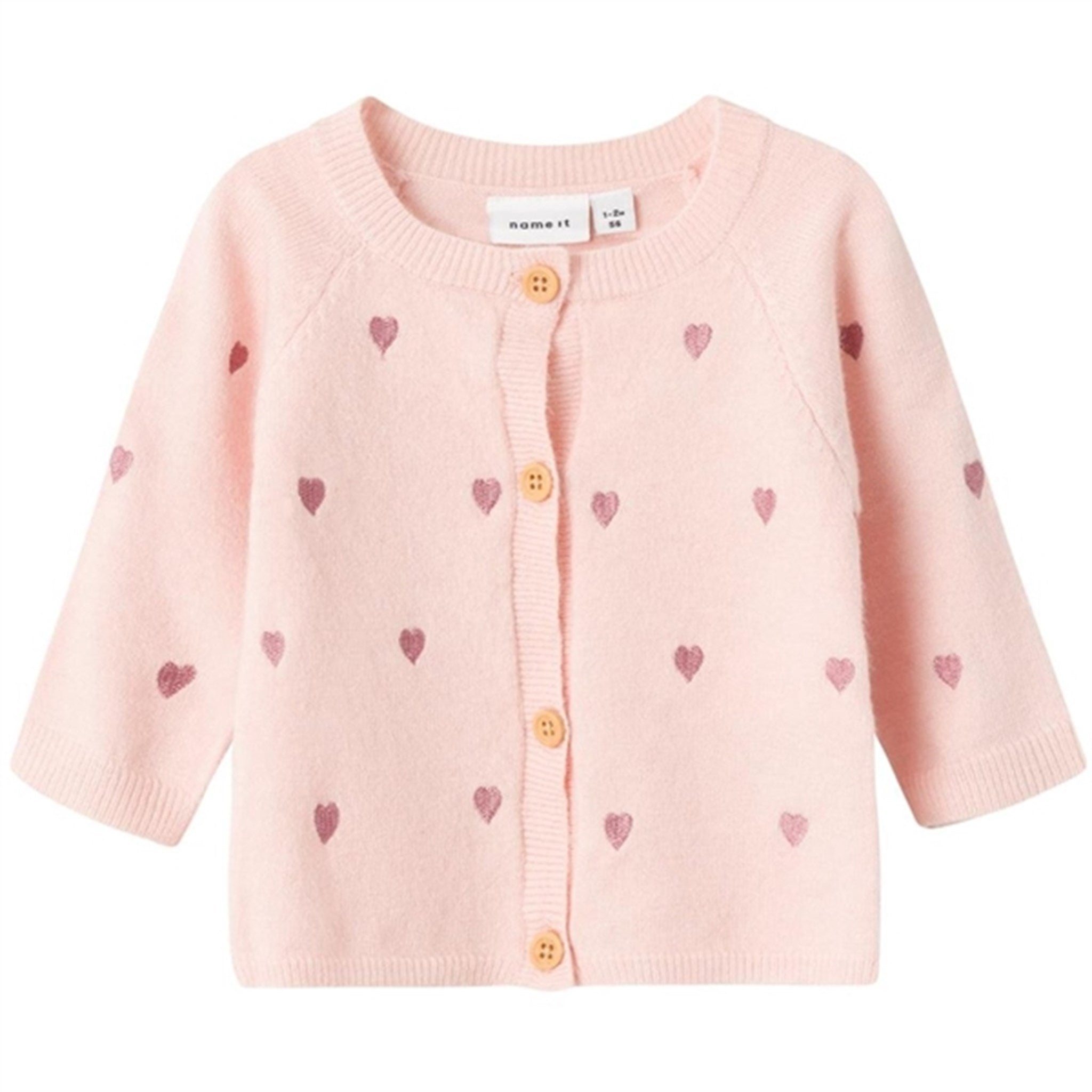 Name it Sepia Rose Beheart Strik Cardigan - Str. 74