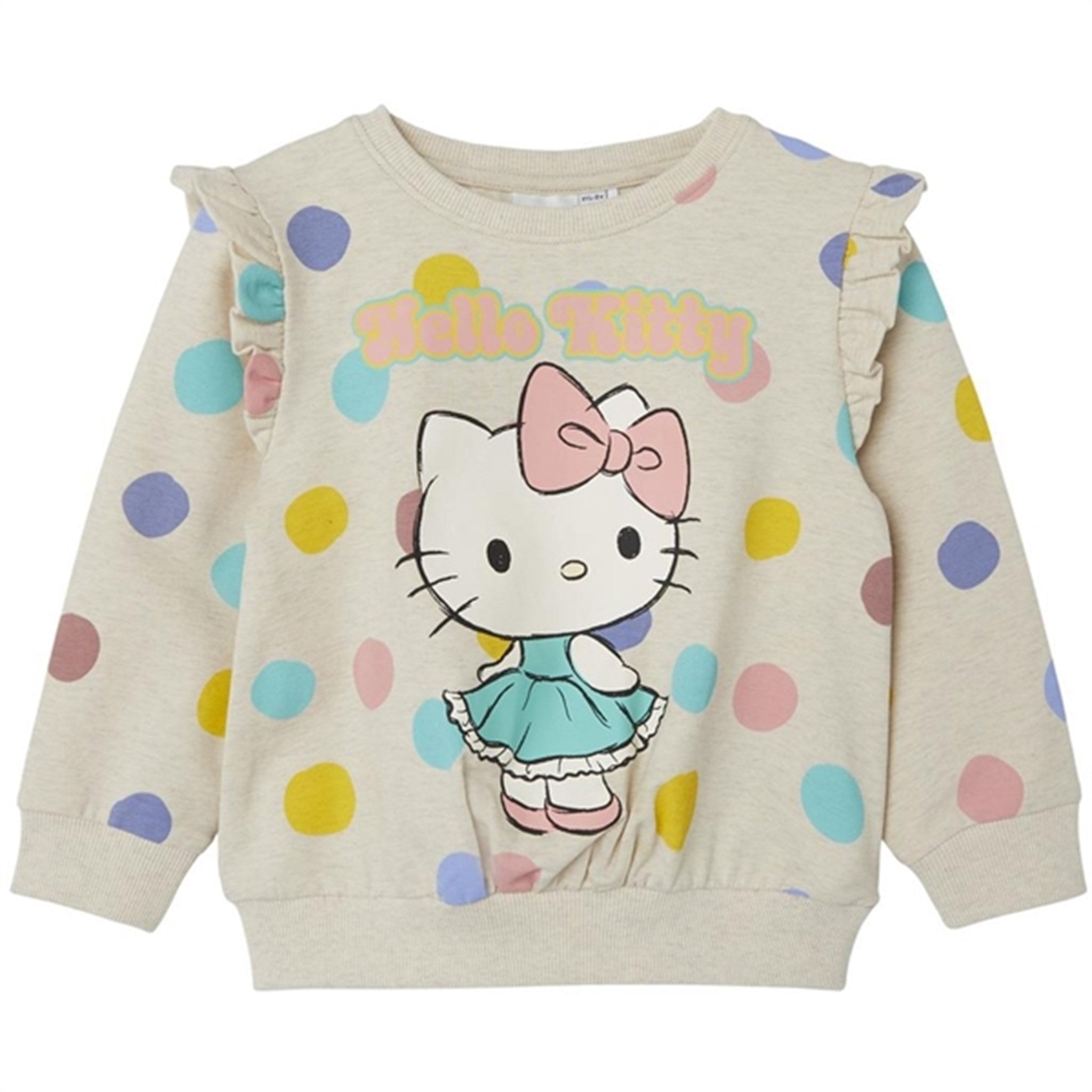 Name it Peyote Melange Jasa Hello Kitty Sweatshirt - Str. 92