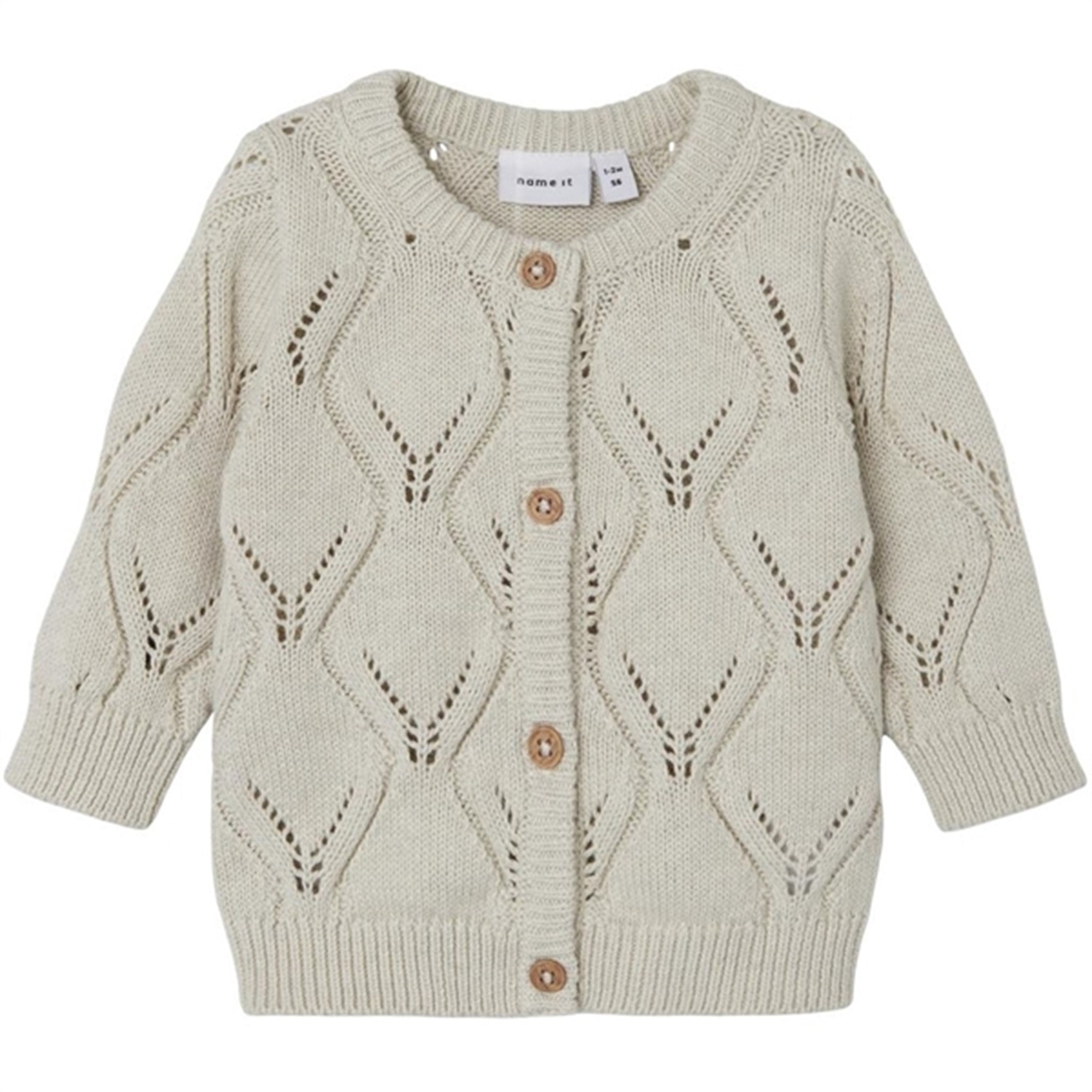 Name it Peyote Melange Fopolly Strik Cardigan - Str. 68