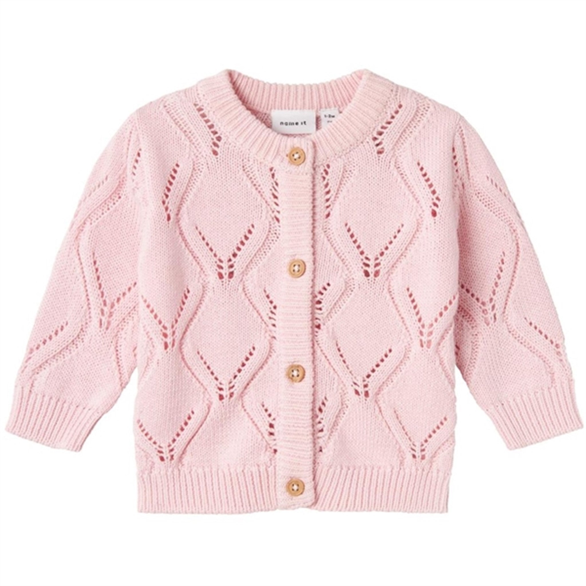 Name it Parfait Pink Fopolly Strik Cardigan - Str. 50