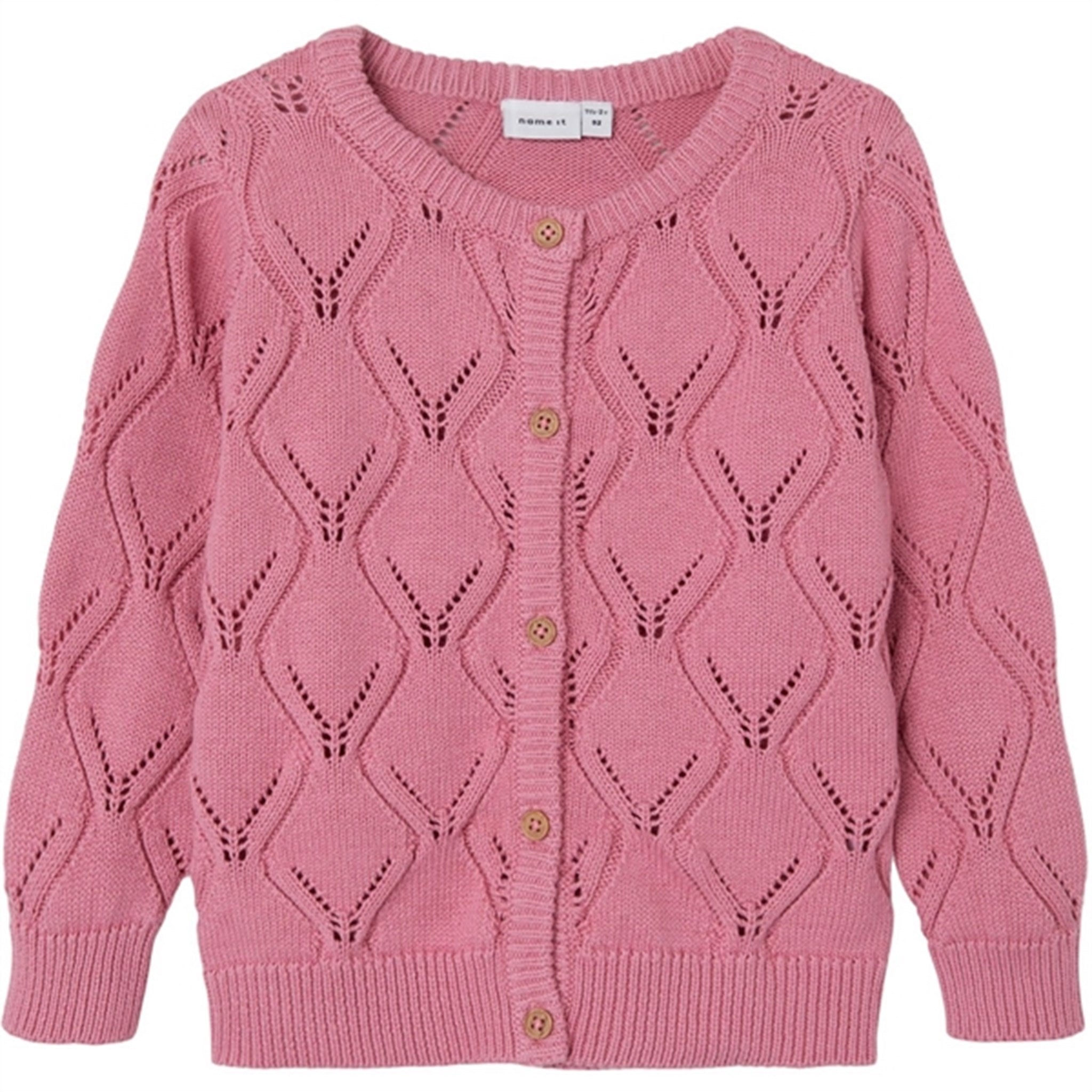 Name it Cashmere Rose Fopolly Strik Cardigan - Str. 104